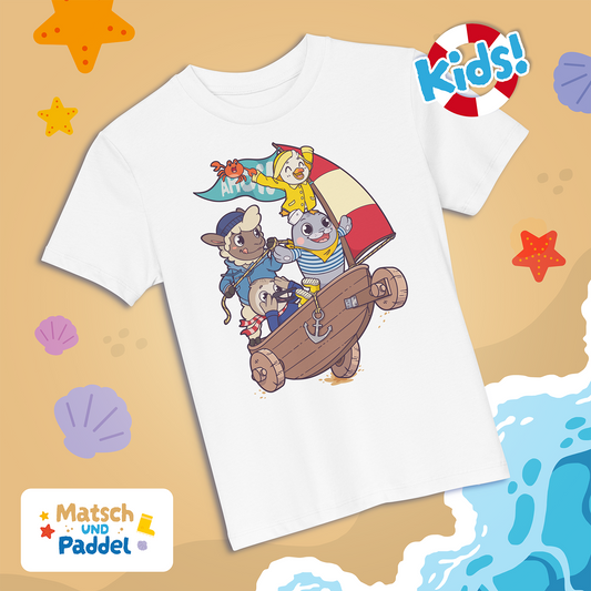 Children's T-Shirt "Beach Sailor" (organic cotton)