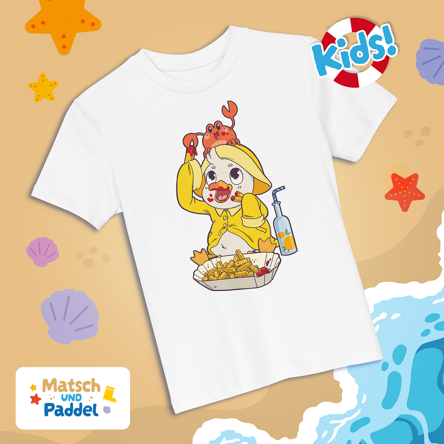 Kinder T-Shirt "Fast Food" (Bio-Baumwolle)