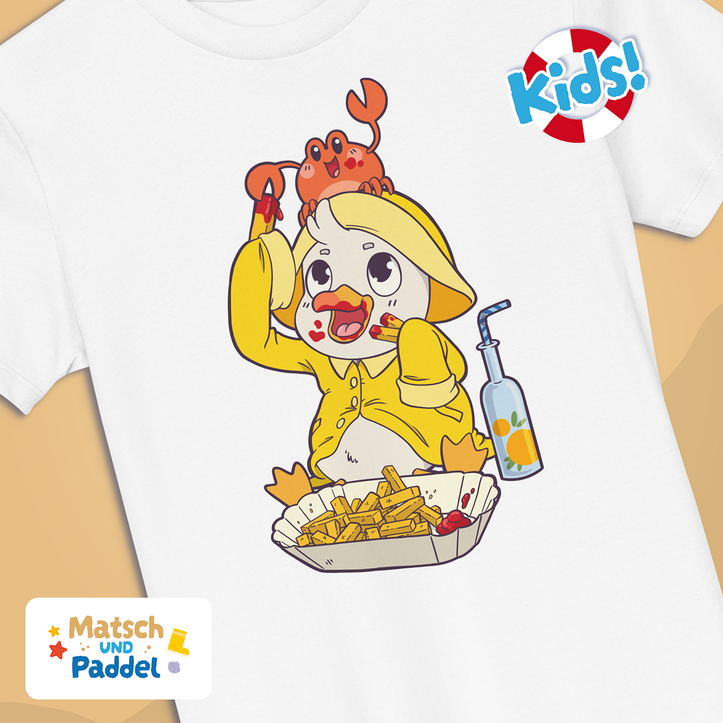 Kinder T-Shirt "Fast Food" (Bio-Baumwolle)