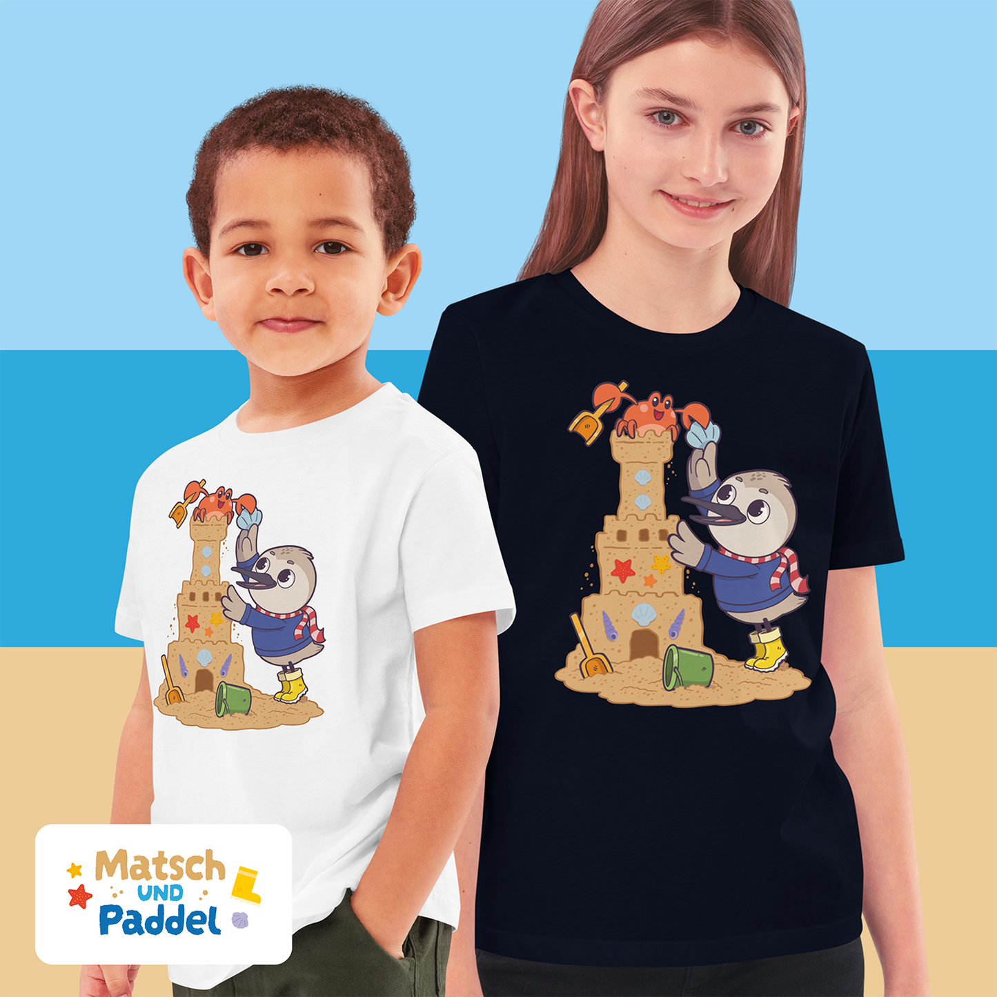 Children's T-Shirt "Sandcastle" (organic cotton)