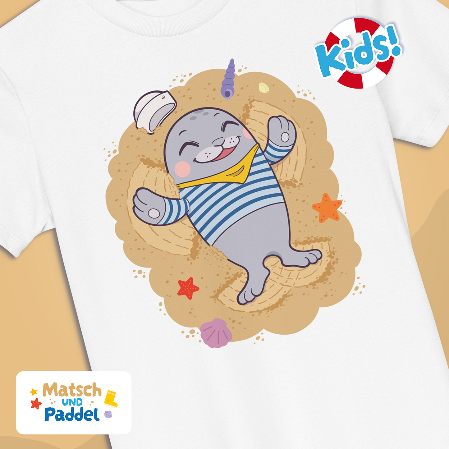 Children's T-Shirt "Beach Angel" (organic cotton)