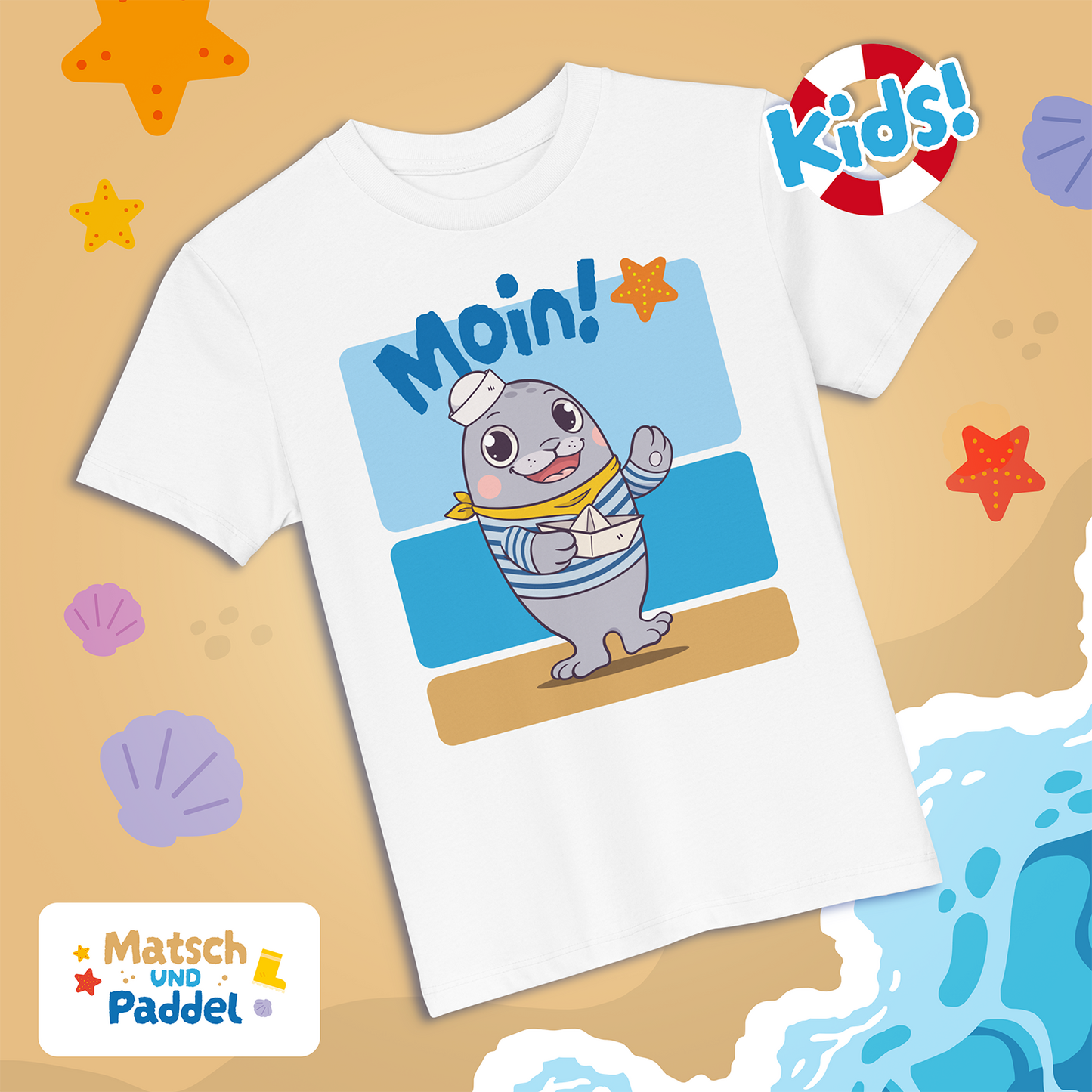 Children's T-Shirt "Moin!" (organic cotton)