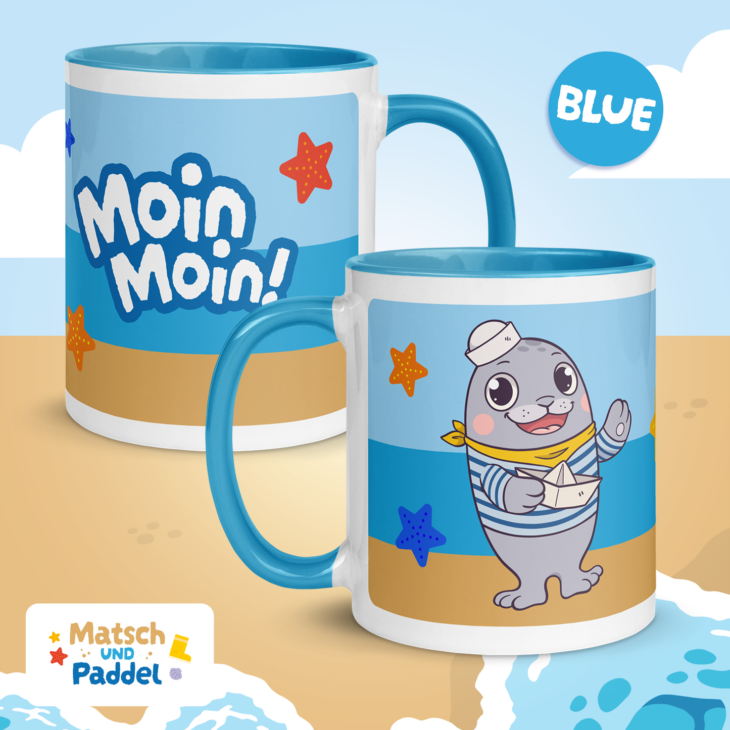 Mug "Moin Moin!" (with colored inside)