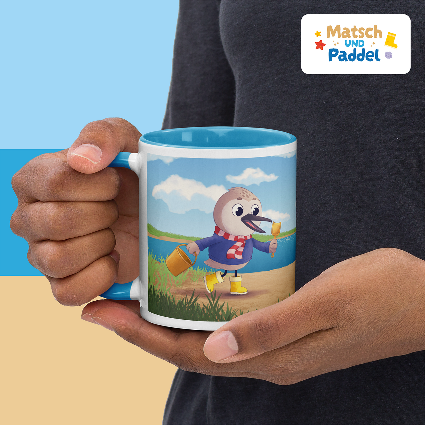 Mug "Searching Shells" (with colored inside)