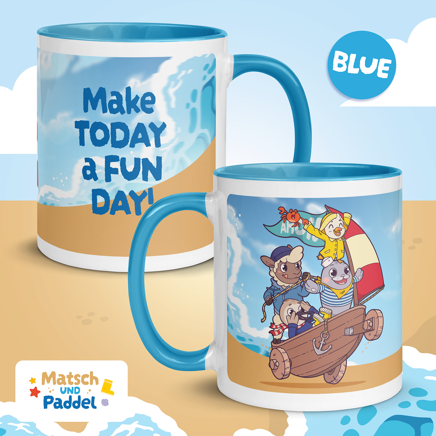 Mug "Fun Day" (with colored inside)