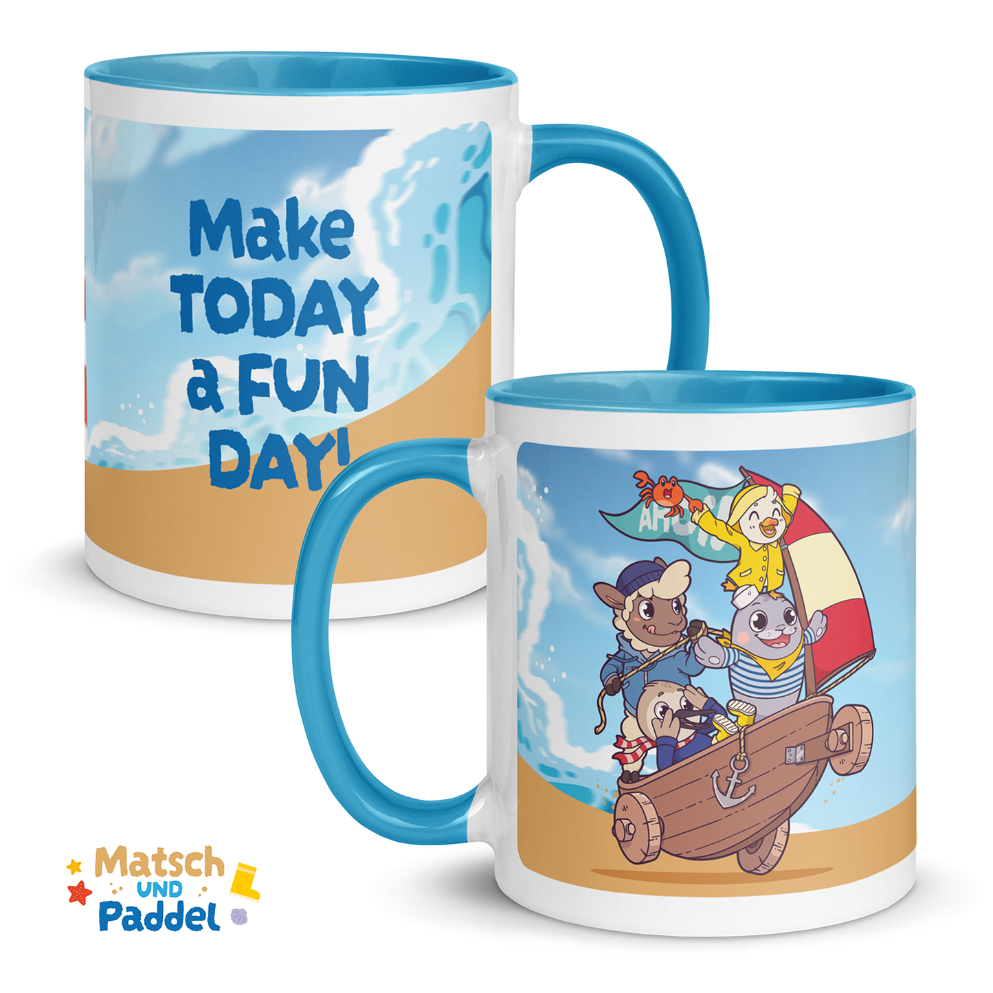 Tasse "Fun Day" (mit farbiger Innenseite)