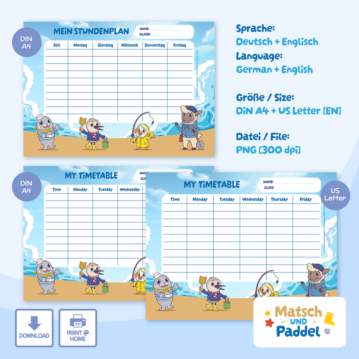 Timetable "Mud and Paddle" Motif 1 [DOWNLOAD]