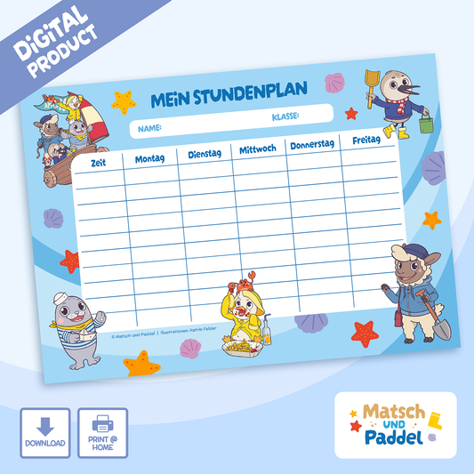 Timetable "Mud and Paddle" Motif 2 [DOWNLOAD]