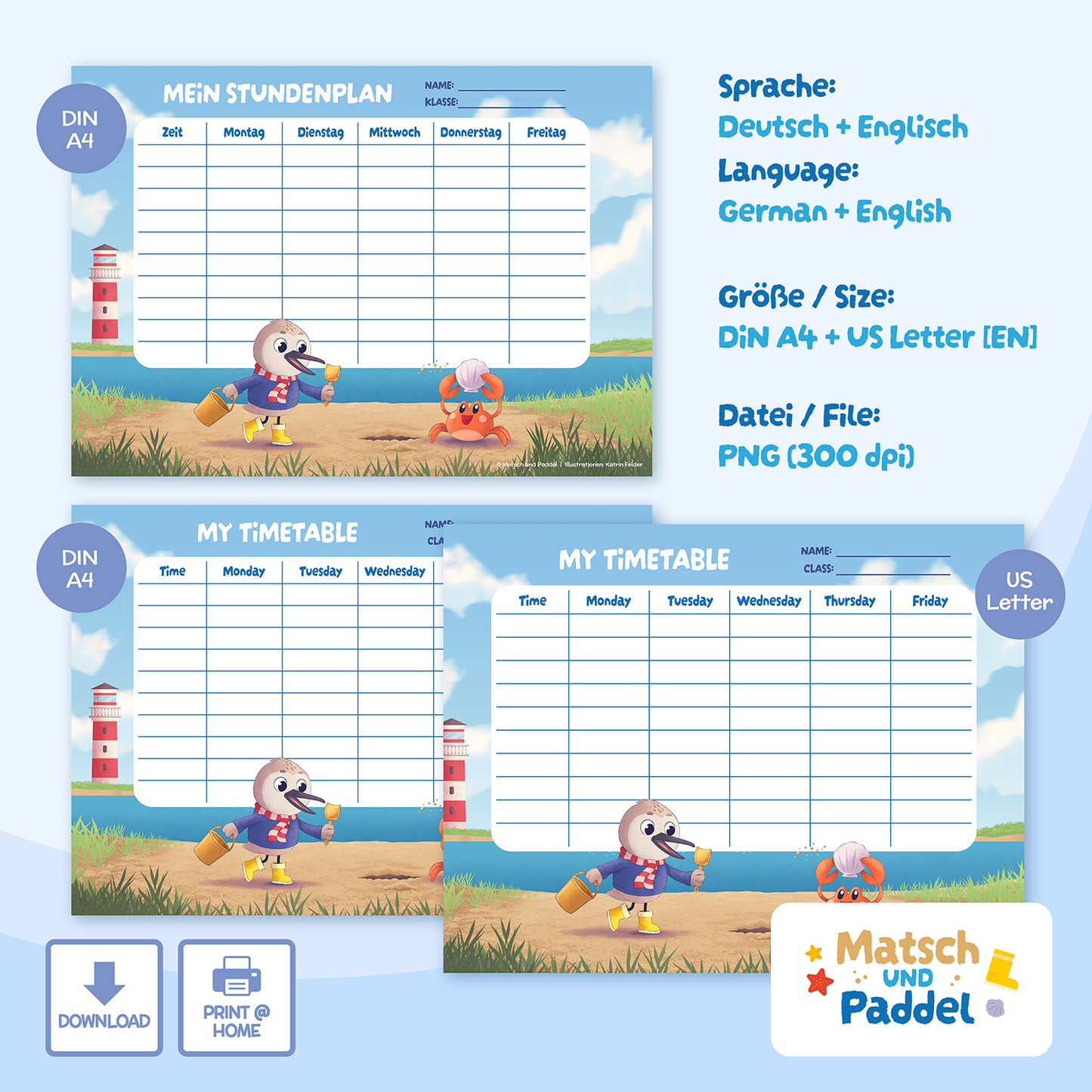 Timetable "Mud and Paddle" Motif 4 [DOWNLOAD]