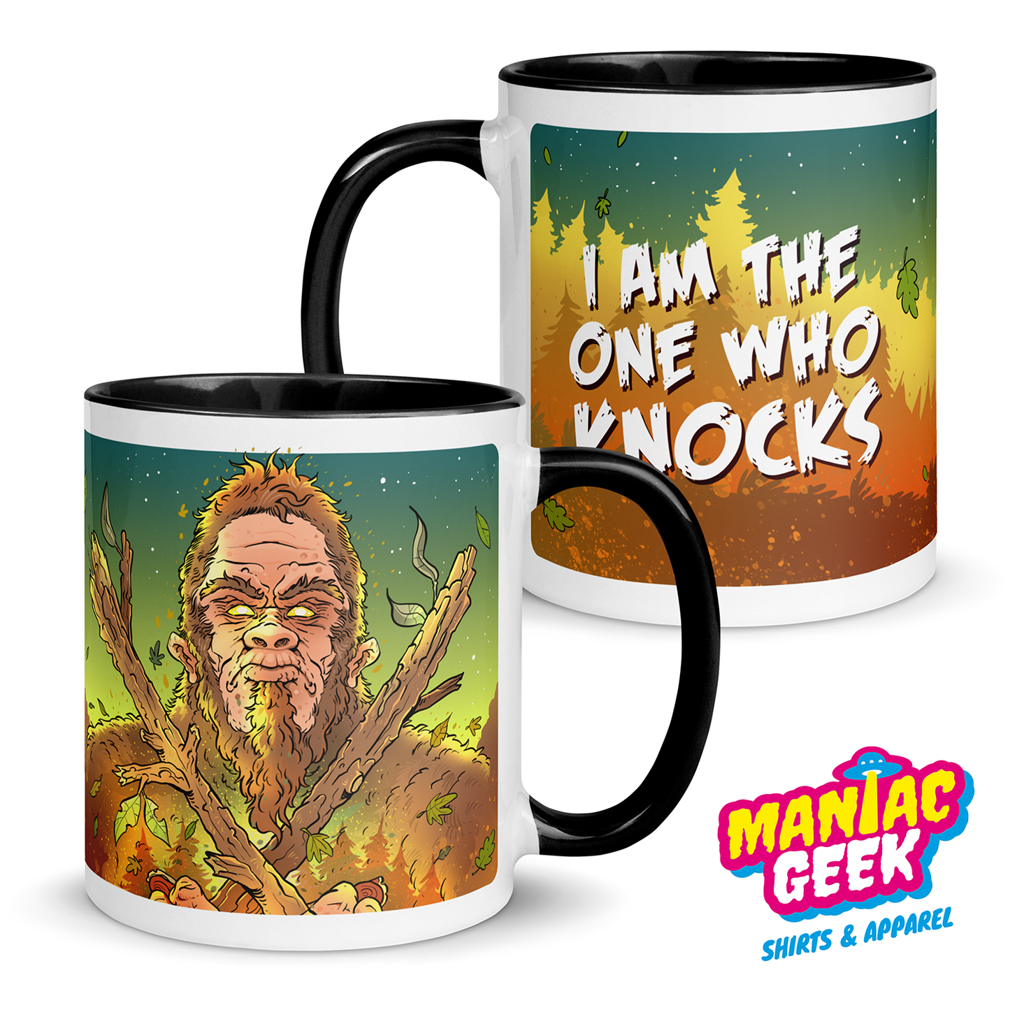 Mug "Bigfoot Knocks" (with colored inside)