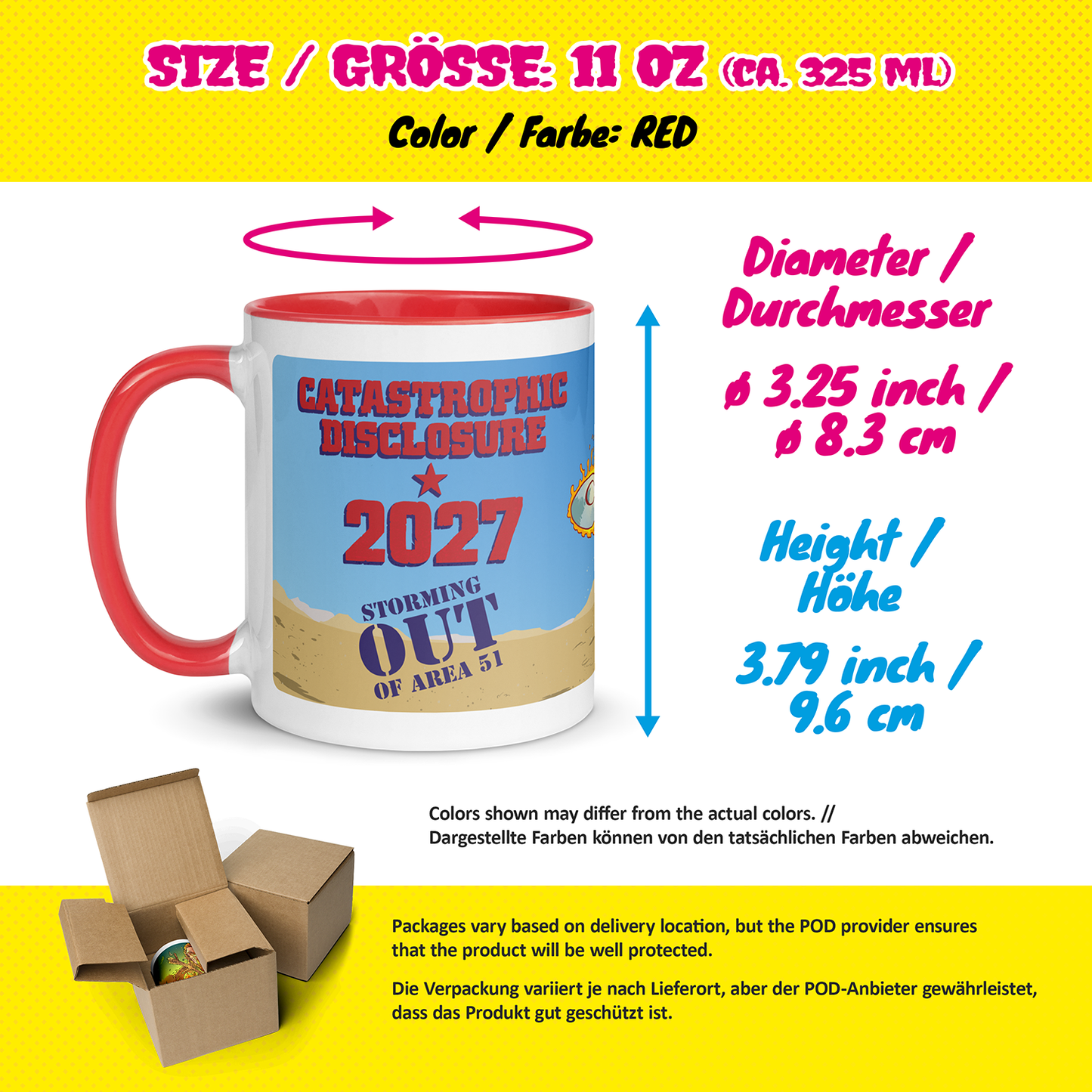 Tasse "Disclosure Run" (mit farbiger Innenseite)