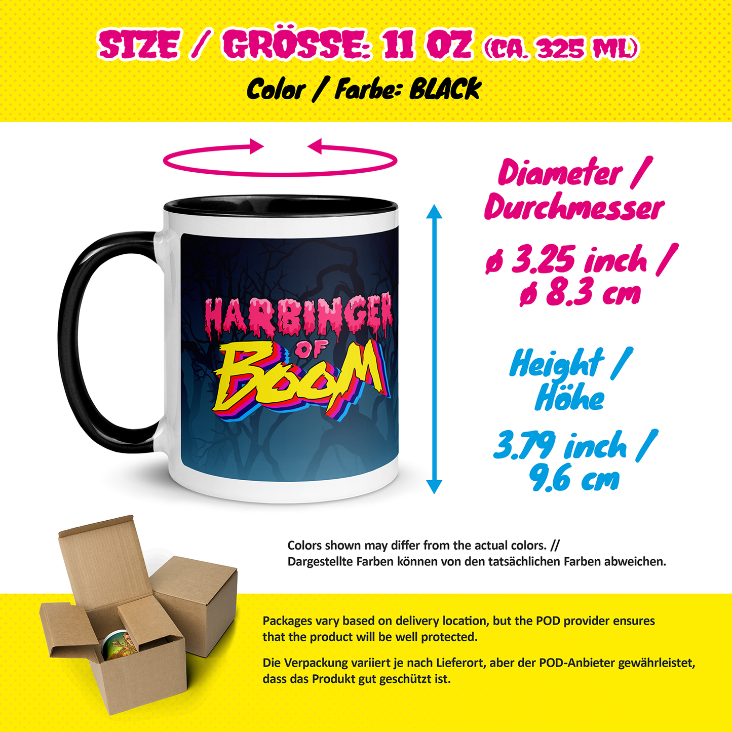 Tasse "Harbinger of Boom" (mit farbiger Innenseite)