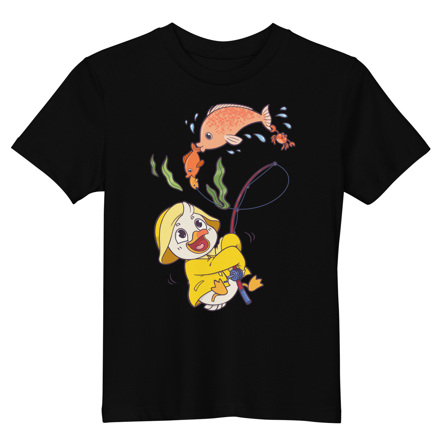 Kinder T-Shirt "Angeln" (Bio-Baumwolle)