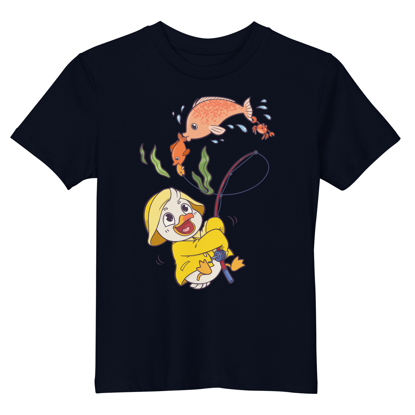 Kinder T-Shirt "Angeln" (Bio-Baumwolle)