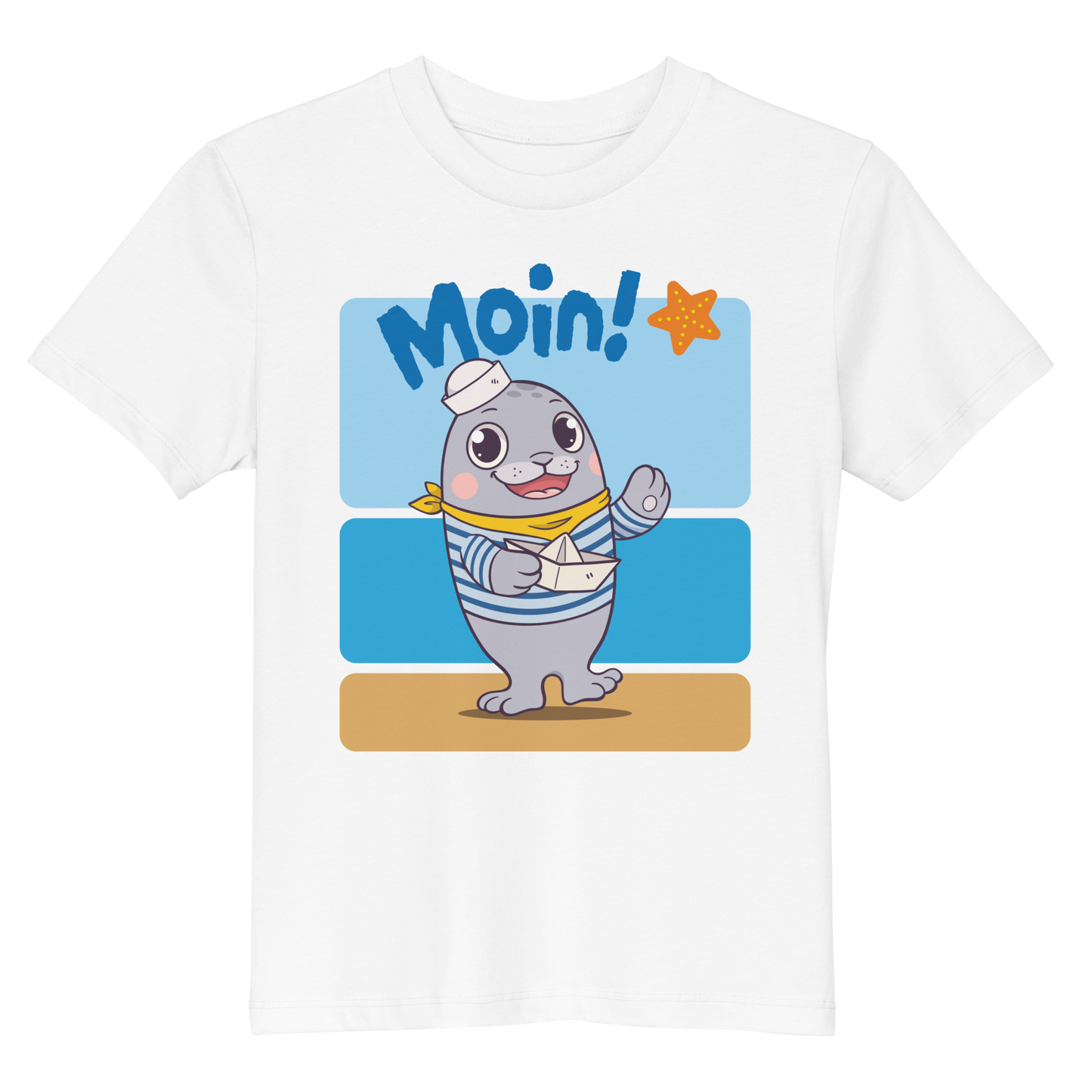 Kinder T-Shirt "Moin!" (Bio-Baumwolle)