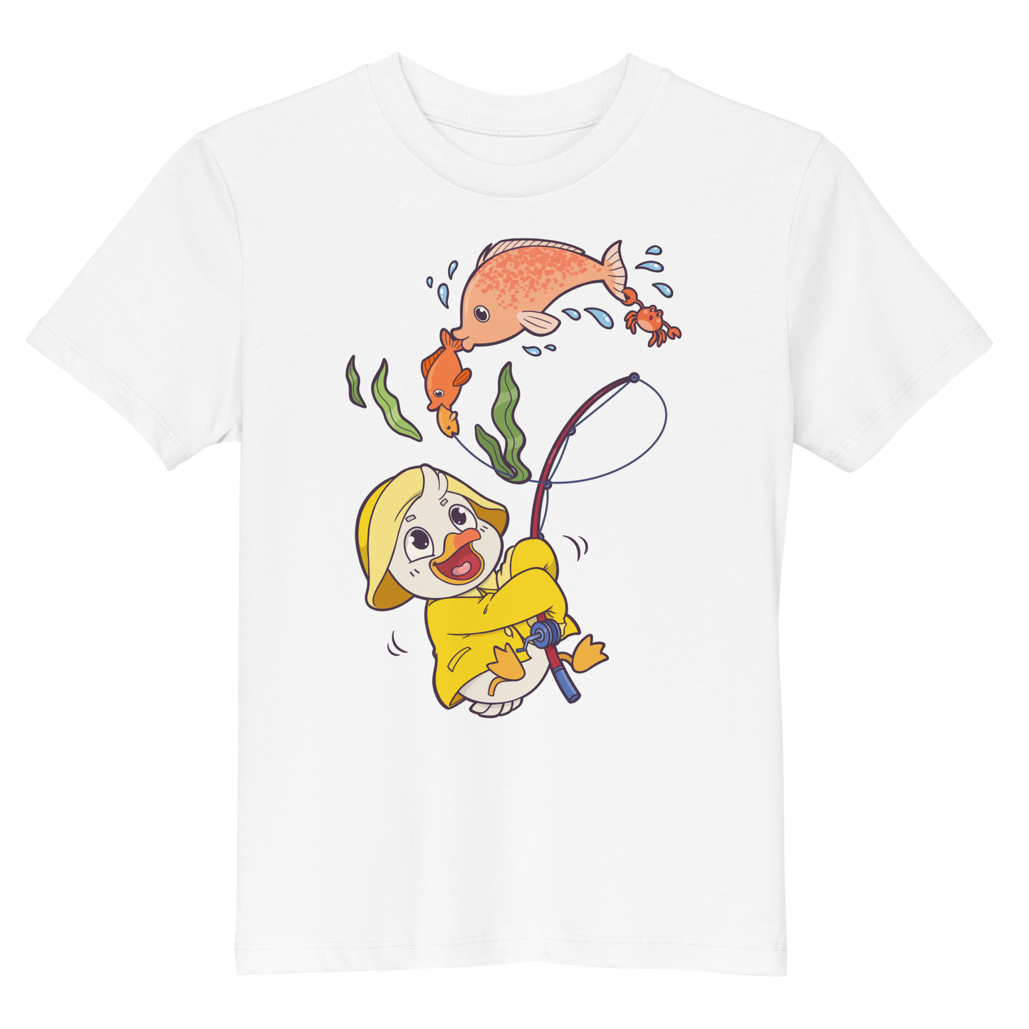 Kinder T-Shirt "Angeln" (Bio-Baumwolle)