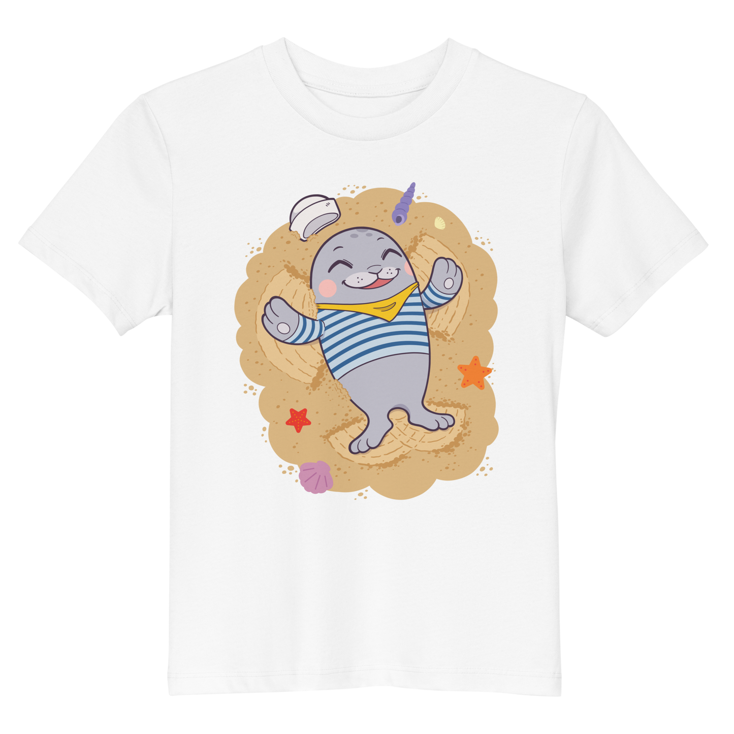 Kinder T-Shirt "Strandengel" (Bio-Baumwolle)